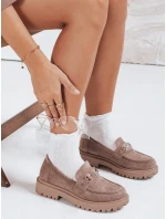 Dámské semišové béžové mokasíny FashionStreet ZY1126 Dámské semišové béžové mokasíny FashionStreet ZY1126