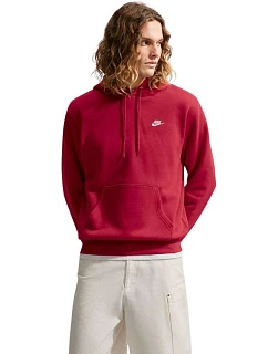 Pánská mikina Nike Club BB, červená, FN3859 608 S