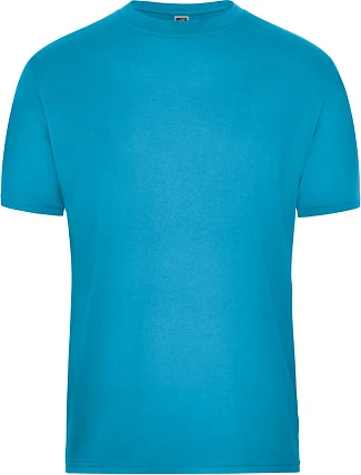 Daiber JN 1808 Pánské pracovní tričko z bio bavlny - Solid 02.1808 turquoise Daiber JN 1808 Pánské pracovní tričko z bio bavlny - Solid 02.1808 turquoise