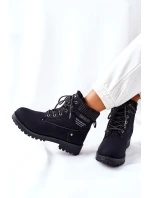 Dámské Turistické Kotníkové Boty Černé Grunders