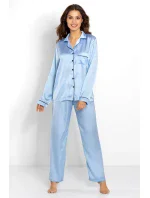 Pyžamo Classic Look Blue - Momenti Per Me Pyžamo Classic Look Blue - Momenti Per Me