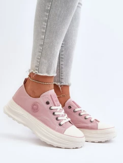 Dámské tenisky na masivní podrážce Big Star Pink