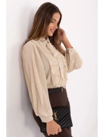 Košile s dlouhým rukávem  model 220300 Italy Moda