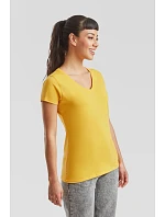 Fruit of the Loom Lady-Fit Valueweight V-Neck T Dámské tričko s výstřihem do V 16.1398 heather grey Fruit of the Loom Lady-Fit Valueweight V-Neck T Dámské tričko s výstřihem do V 16.1398 heather grey