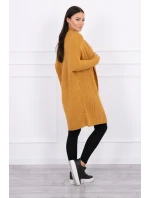 Svetr s netopýřími rukávy hořčicové barvy Svetr s netopýřími rukávy hořčicové barvy