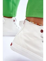 Dámské klasické vysoké tenisky Cross Jeans LL2R4086C Bílé Dámské klasické vysoké tenisky Cross Jeans LL2R4086C Bílé