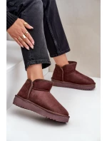 Sněhule Na Platformě Dámské D.Franklin DFSH370010 Čokoládové