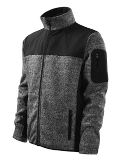 Casual softshellová bunda pánská knit gray