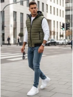 Pánská zelená vesta FashionStreet TX4237