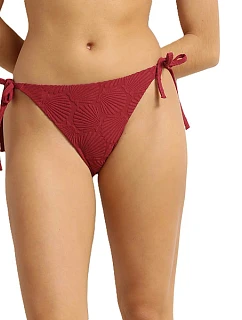 Dámské plavky DIM SWIMWEAR SHELL SLIP - DIM - tmavě červená