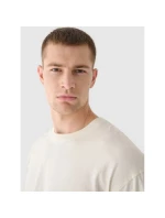 Pánské tričko oversize s potiskem a dlouhým rukávem 4F 4FRAW24TLONM507-83S