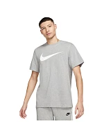 Pánské tričko Nike Sportswear Swoosh Tee Icon grey DC5094 063 pánské