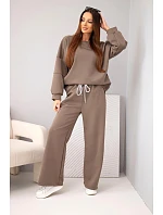 Dámský set máslový mikina + kalhoty mocca Dámský set máslový mikina + kalhoty mocca