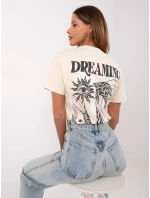 Tričko D12022AC02645H světle béžové