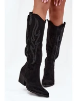 Dámské Kovalové Boty S Dekorací Na Podpatku Černé Jovina Dámské Kovalové Boty S Dekorací Na Podpatku Černé Jovina