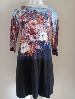 Dámské šaty č.62 modro-černé - Monika