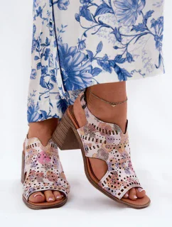 Sandály na podpatku model 211363 Step in style