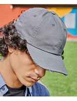 Atlantis Headwear Dad Hat Destroyed-S 6 panelová baseballová kšiltovka 33.0243 grey