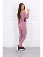 Sada s dvojitými pruhy tmavě růžová