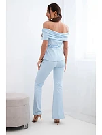 Dámský bavlněný komplet s krátkým rukávem a šortkami žlutý Dámský bavlněný komplet s krátkým rukávem a šortkami žlutý