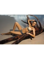 Liliana Jungle-Light Skin Plavky M-259 Ash White (22) - Marko Liliana Jungle-Light Skin Plavky M-259 Ash White (22) - Marko