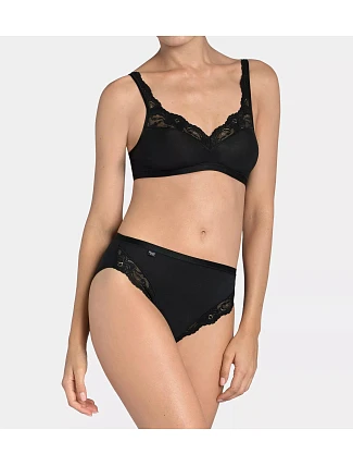 Sloggi Romance - Tai kalhotky z bavlny Supima® s krajkou Sloggi