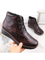 Filippo W PAW376B vínové zateplené kožené boty na podpatku Filippo W PAW376B vínové zateplené kožené boty na podpatku