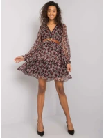 Šaty LC SK 22K 3001.28P černá a červená Šaty LC SK 22K 3001.28P černá a červená