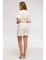 B295 Šortky s kapsami - vanilka