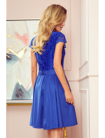 Šaty s výstřihem Numoco ANNA - modré