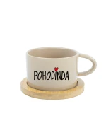 POHODINDA - krémový hrníček makronka 200 ml POHODINDA - krémový hrníček makronka 200 ml