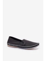 Kožené Baleríny Maciejka T3512-71 Černé