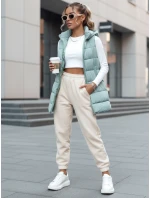 Dámská prošívaná vesta s kapucí BRITA mint FashionStreet TY4511