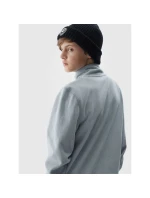 Chlapecký běžný fleece se stojáčkem - šedý 4F Junior