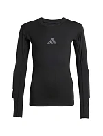 Dětské brankářské tričko Adidas s dlouhým rukávem, černé KA1678
