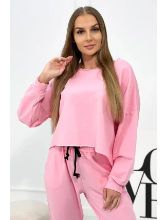 Set 2dílná mikina + kalhoty světle růžová Set 2dílná mikina + kalhoty světle růžová