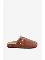 Dámské chodaki na platformě s přezkou Camel Selio