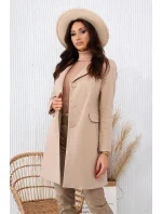 Dámský kabát Emili Béžová - Merce Dámský kabát Emili Béžová - Merce
