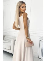 299-6 CHIARA elegantní maxi dlouhé šaty bez ramínek - BEACH 299-6 CHIARA elegantní maxi dlouhé šaty bez ramínek - BEACH