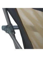 55x58x64cm Skládací šedé ploché cestovní sedadlo s polštáři