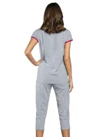 Italian Fashion Tabata cr.r. sp.3/4 barva: melange/amarantová Italian Fashion Tabata cr.r. sp.3/4 barva: melange/amarantová