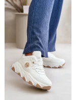 Dámské Sportovní Boty Na Šněrování Zateplené Na Platformě Bílé Verioras