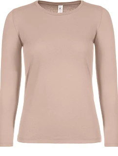 B&C #E150 LSL /women Dámské tričko s dlouhým rukávem 01.006T millennial pink