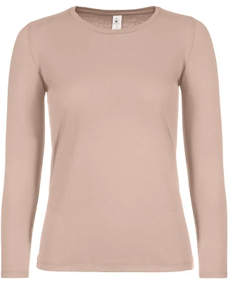 B&C #E150 LSL /women Dámské tričko s dlouhým rukávem 01.006T millennial pink