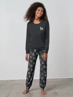 Vamp - Hřejivé dámské pyžamo 17929 - Vamp