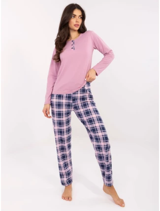 Pyžamo DU PI FP 004.03 tmavě růžové Pyžamo DU PI FP 004.03 tmavě růžové