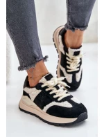 Zateplené Dámské Kožené Tenisky Big Star HI-POLY SYSTEM Černé