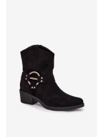 Boty na podpatku model 217732 Step in style Boty na podpatku model 217732 Step in style