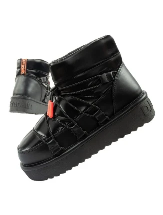 D.Franklin snow boots dámské zimní módní zateplené boty černé dámské