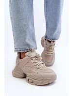 Sportovní Boty Na Masivní Platformě GOE LL2N4029 Bílá